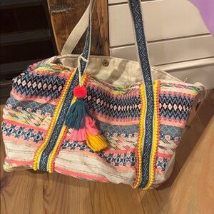 Colorful Patterned Tote Bag